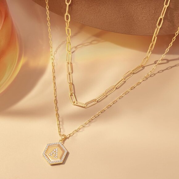 Hypoallergenic Gold-Plated Initial Necklace - Meaningful Personalized Gift - Picture 3 of 7